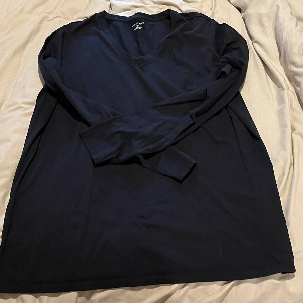 Lands End Long Sleeve Shirt XL Tall - Picture 2 of 2